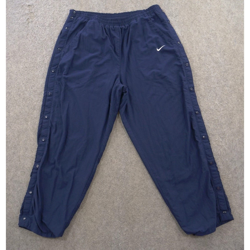 Vintage Nike Track Pants Mens Extra Large Blue Break Away Side Snaps 90s